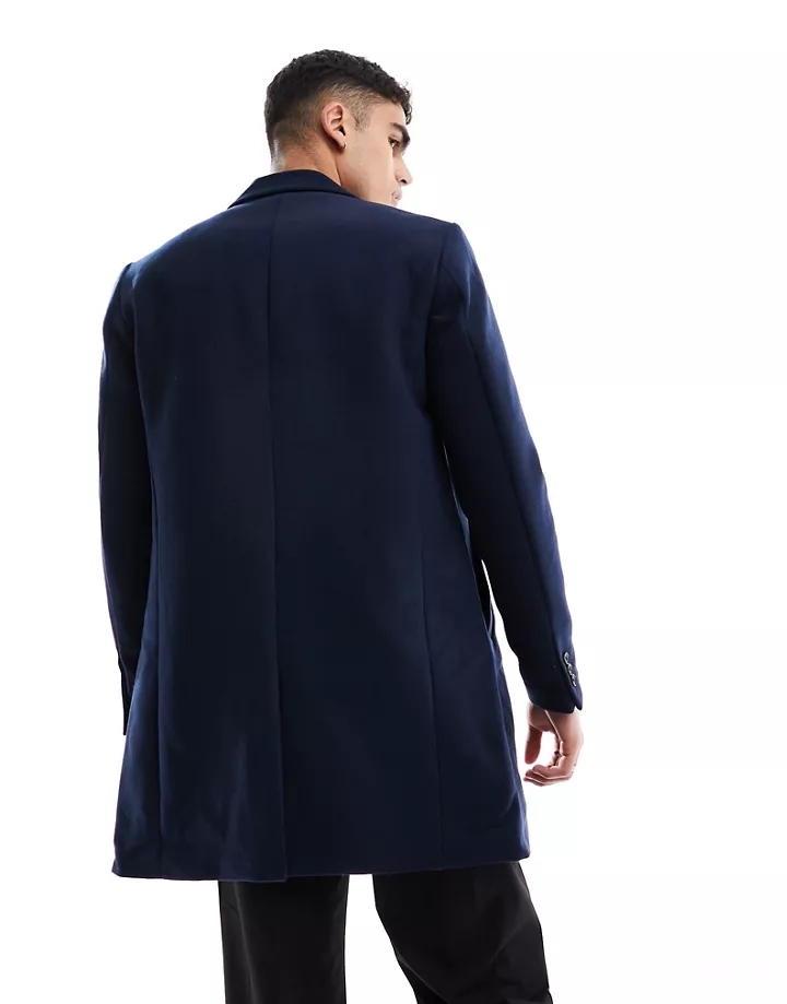 Abrigo de lana azul marino Premium de Jack & Jones Azul marino 1RzlRzX9