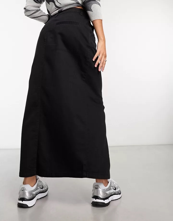 Falda larga negra utilitaria de Cotton On Negro 1tpC6L7v