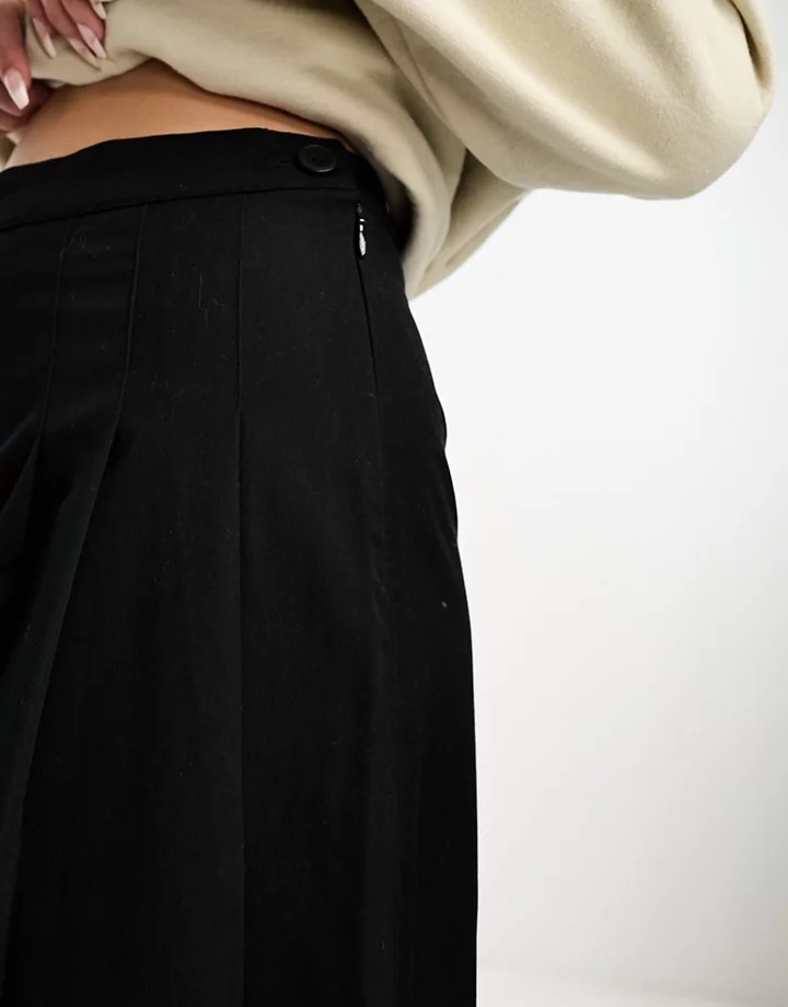 Minifalda negra plisada de Monki Negro 2KtgaWHI