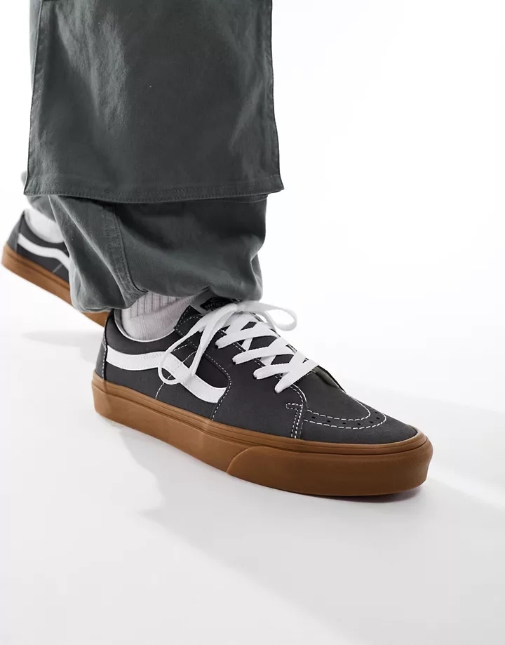 Zapatillas de deporte grises con suela de goma SK8-Low 