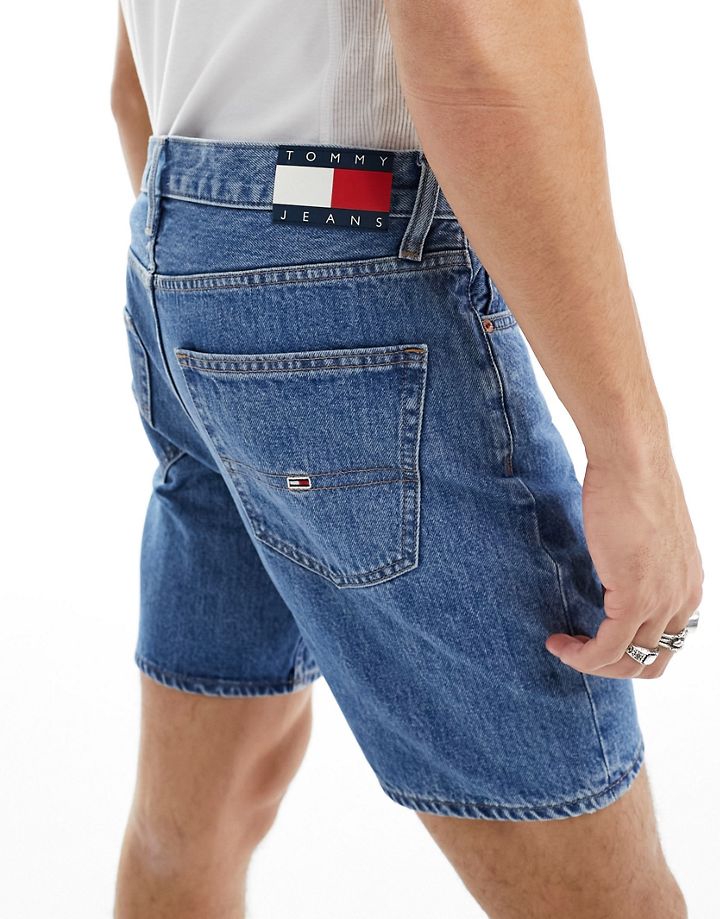 Pantalones cortos dad con lavado medio de Tommy Jeans (parte de un conjunto) Denim medio 4JF8gWHO