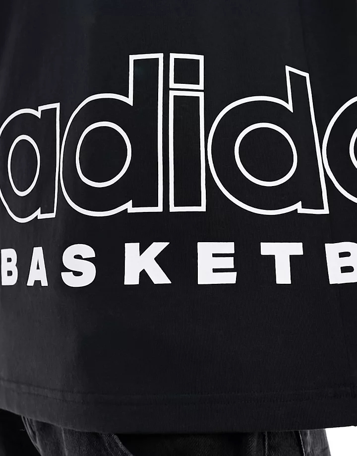 Camiseta negra Select de adidas Basketball Negro 4dM8FLPr