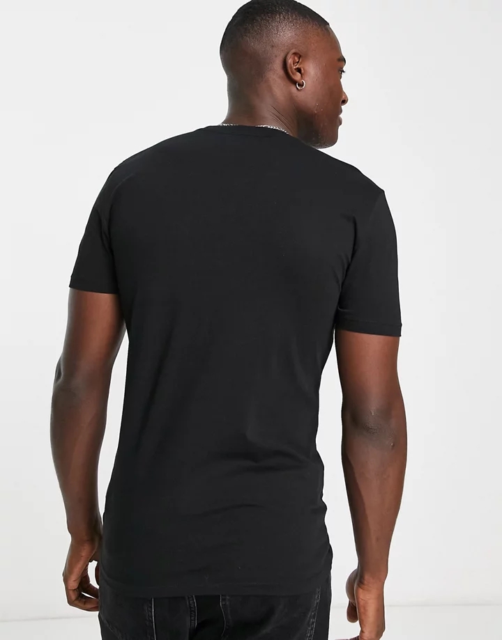Camiseta negra con estampado universitario de New Look Negro 60xwXHjH