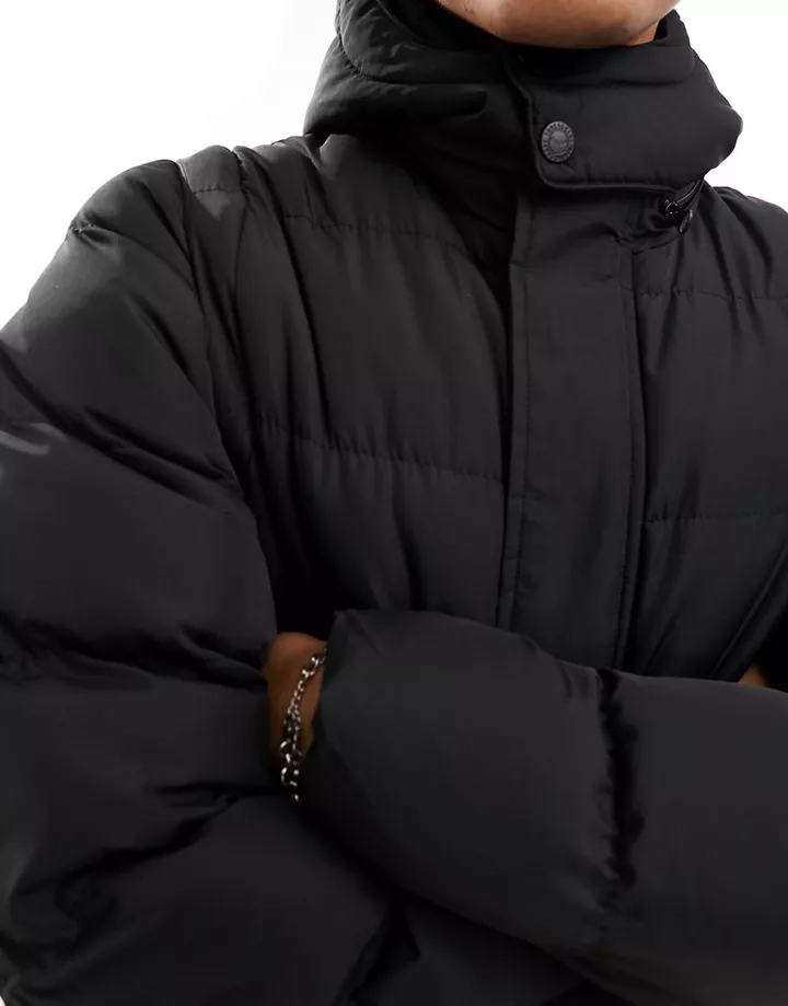 Chaqueta negra multifunción 4 en 1 con capucha y mangas extraíbles de Threadbare Negro 6SLNwwIf