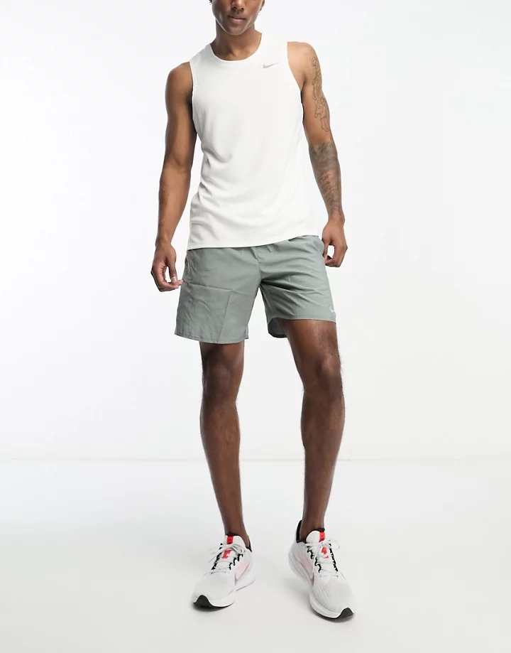 Camiseta blanca sin mangas Dri-FIT Miler de Nike Running Blanco 76i2XaF7