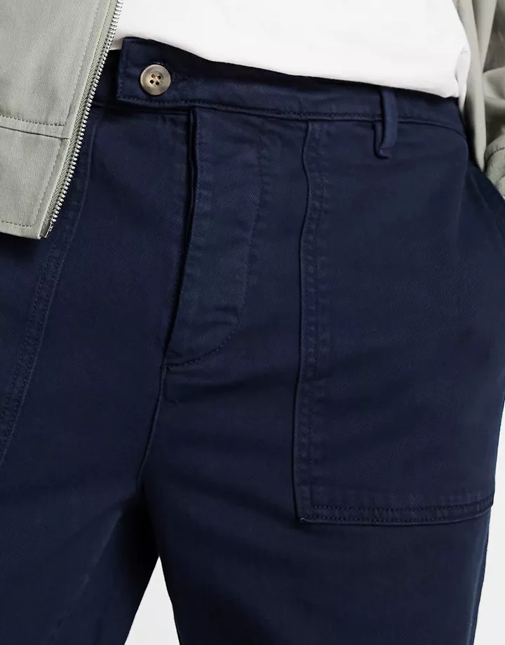 Pantalones azul marino sueltos de estilo worker de Selected Homme (parte de un conjunto) Zafiro oscuro 97O6kkdN