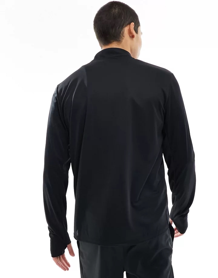 Camiseta negra con media cremallera Dri-FIT Pacer de Nike Running Negro 98djKLi2