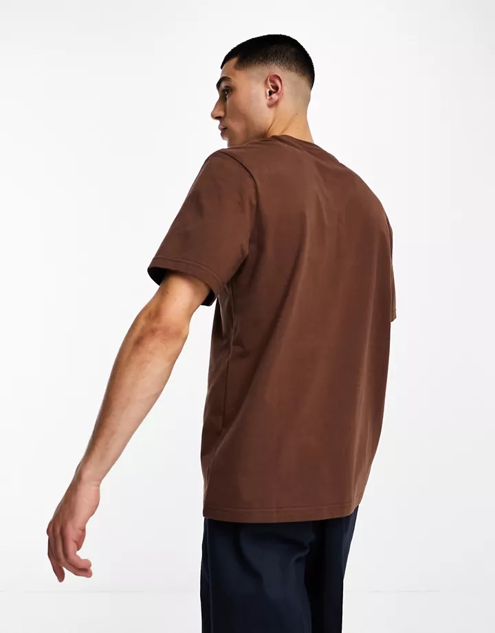 Camiseta marrón de manga corta con estampado en el pecho Auto Body de Coney Island Picnic (parte de un conjunto) Brown 9Ukdojss