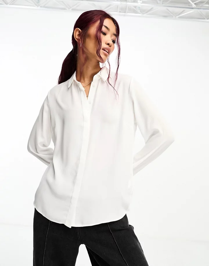 Camisa en color hueso de New Look Blanco ANZM93St