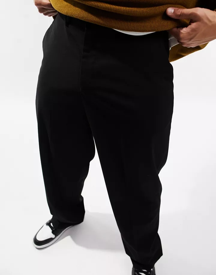 Pantalones negros de vestir de pernera ancha de DESIGN Negro AajCV1sP
