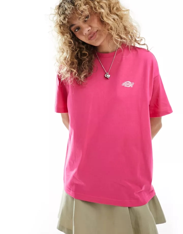 Camiseta rosa luminoso Summerdale de Dickies Sorbete de