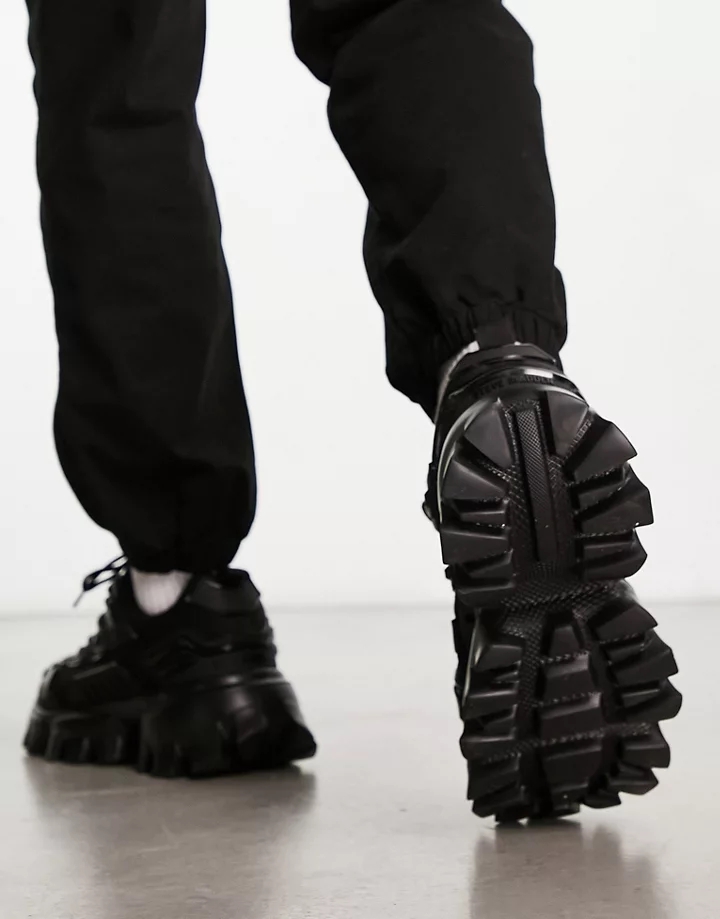 Zapatillas de deporte negras con suela gruesa Prize de Steve Madden Negro aFGWyY0W