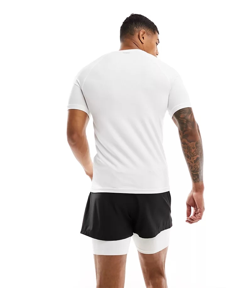 Pack de 2 camisetas deportivas ajustadas de tejido de secado rápido Icon de 4505 Negro/blanco aUrB4kf0
