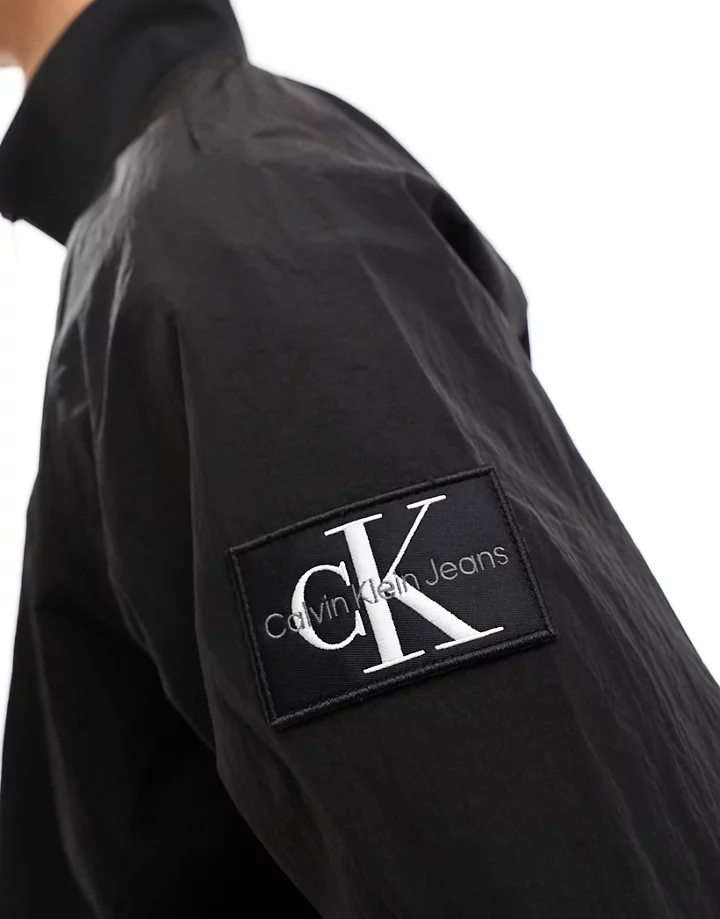 Chaqueta Harrington negra sin acolchado de Calvin Klein Jeans Negro Ck bblCpeWx